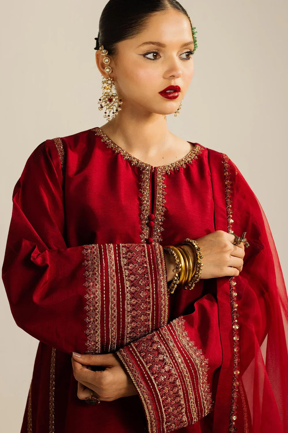 Embroidered Luxury Lawn Unstitched 3Pc | 1052