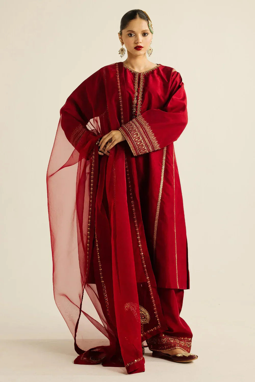 Embroidered Luxury Lawn Unstitched 3Pc | 1052