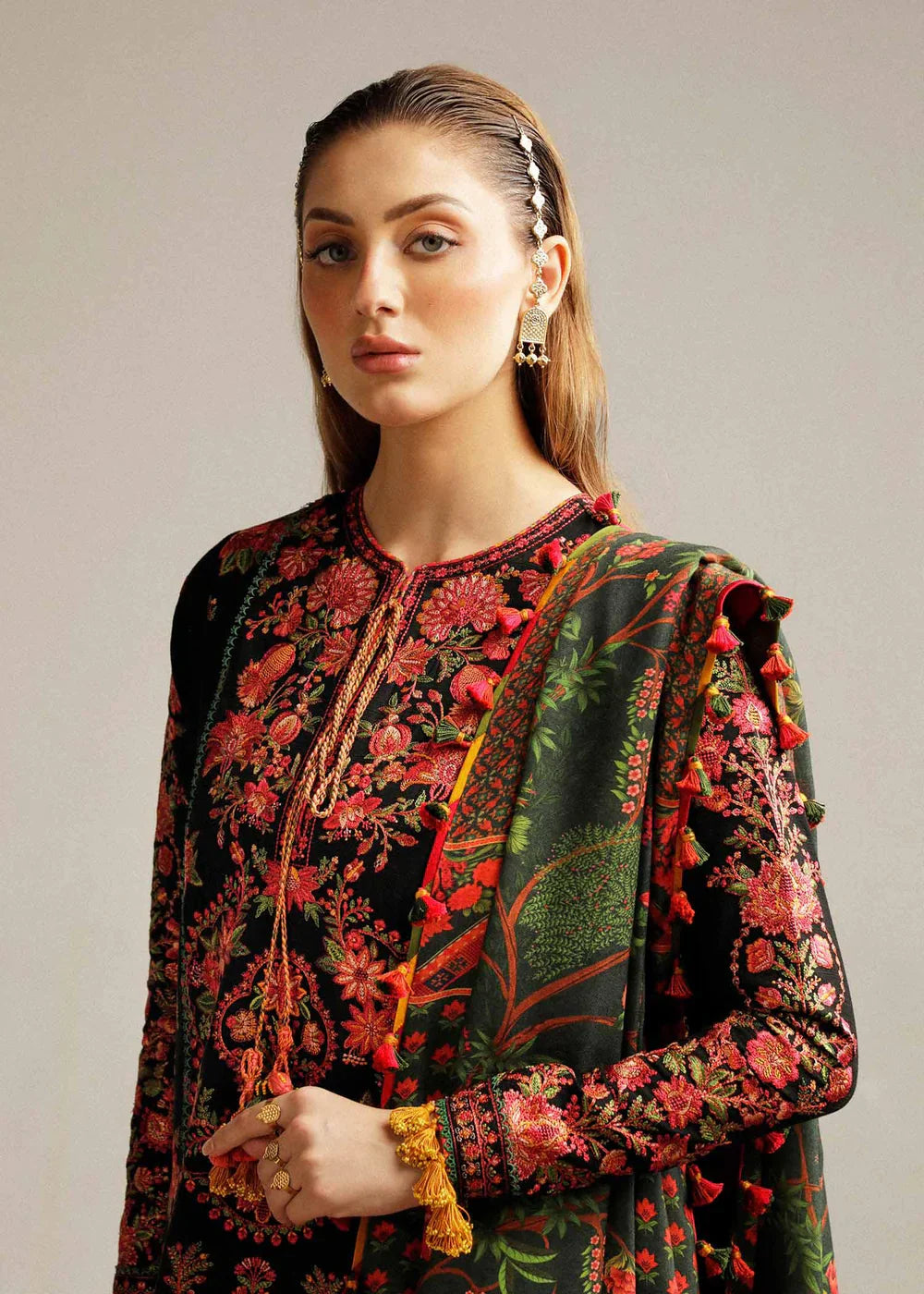 Embroidered Luxury Lawn Unstitched 3Pc | 1040