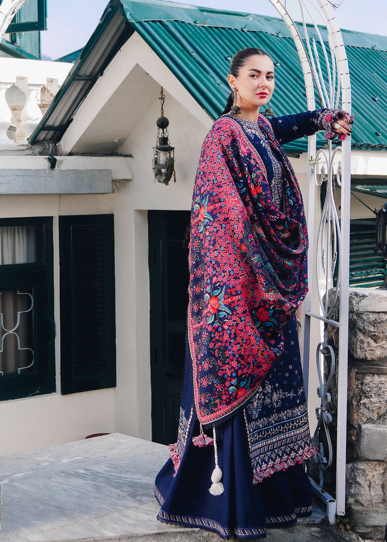 Embroidered Luxury Lawn Unstitched 3Pc | 1051