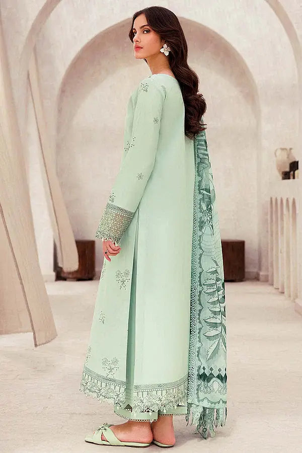 Embroidered Luxury Lawn Unstitched 3Pc | 1079