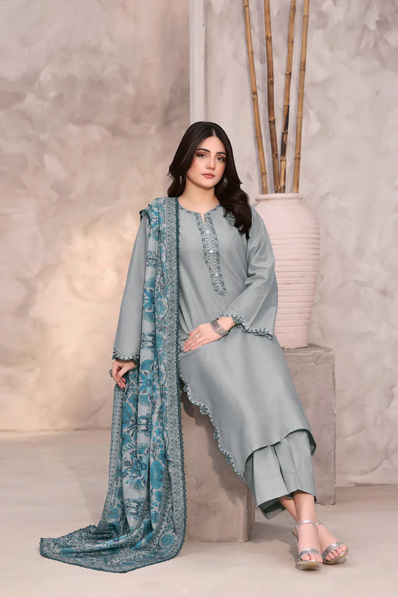 3PC Lawn Shirt With EMBROIDERY Dupatta NQ-1105