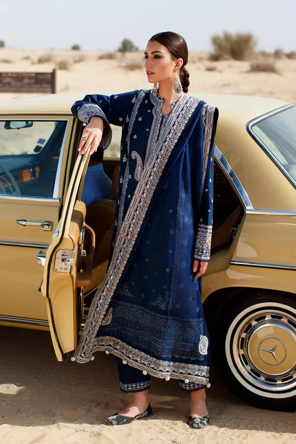 Embroidered Luxury Lawn Unstitched 3Pc | 1010