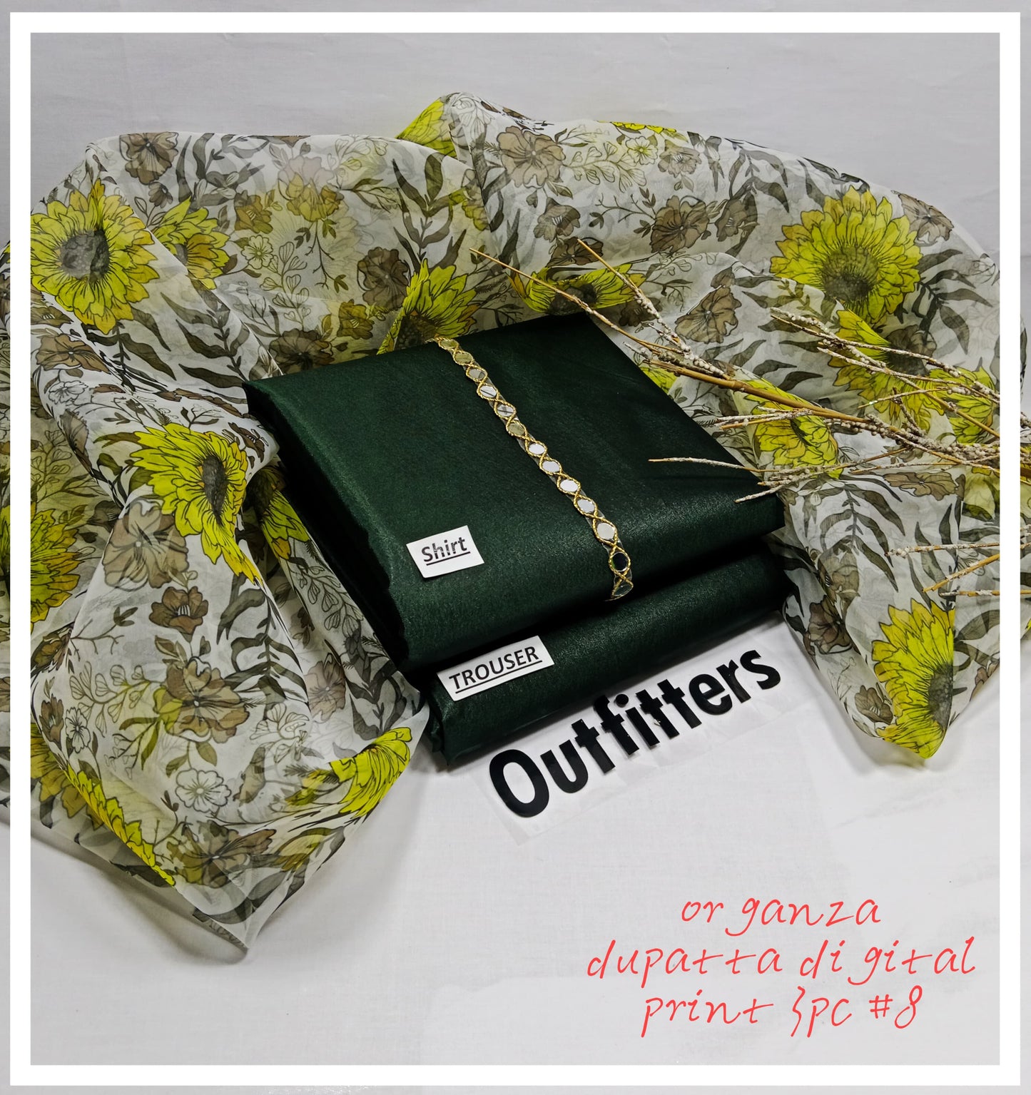 ORGANZA DUPATTA DIGITAL PRINT 3PC KS-5006