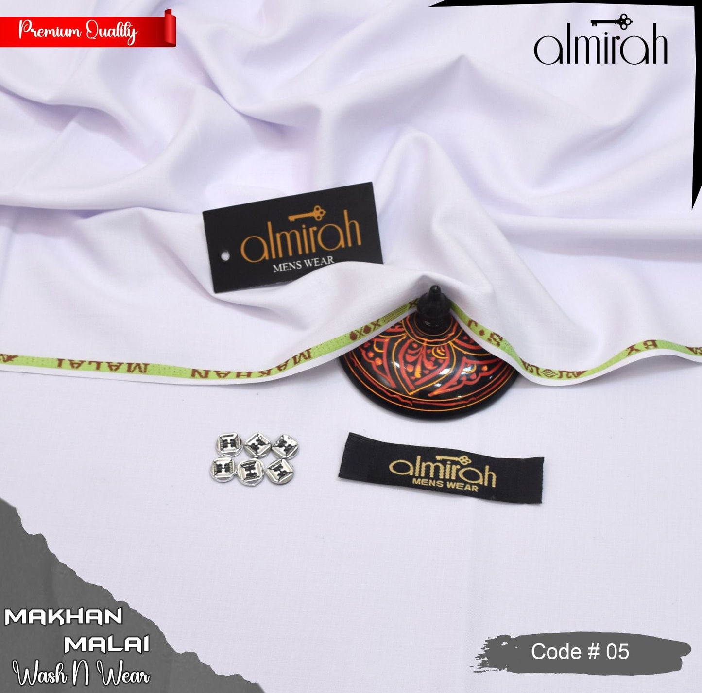 ALMIRAH MAKHAN MALAI MEN'S FOUR SEASON WASH N WEAR JL-1644