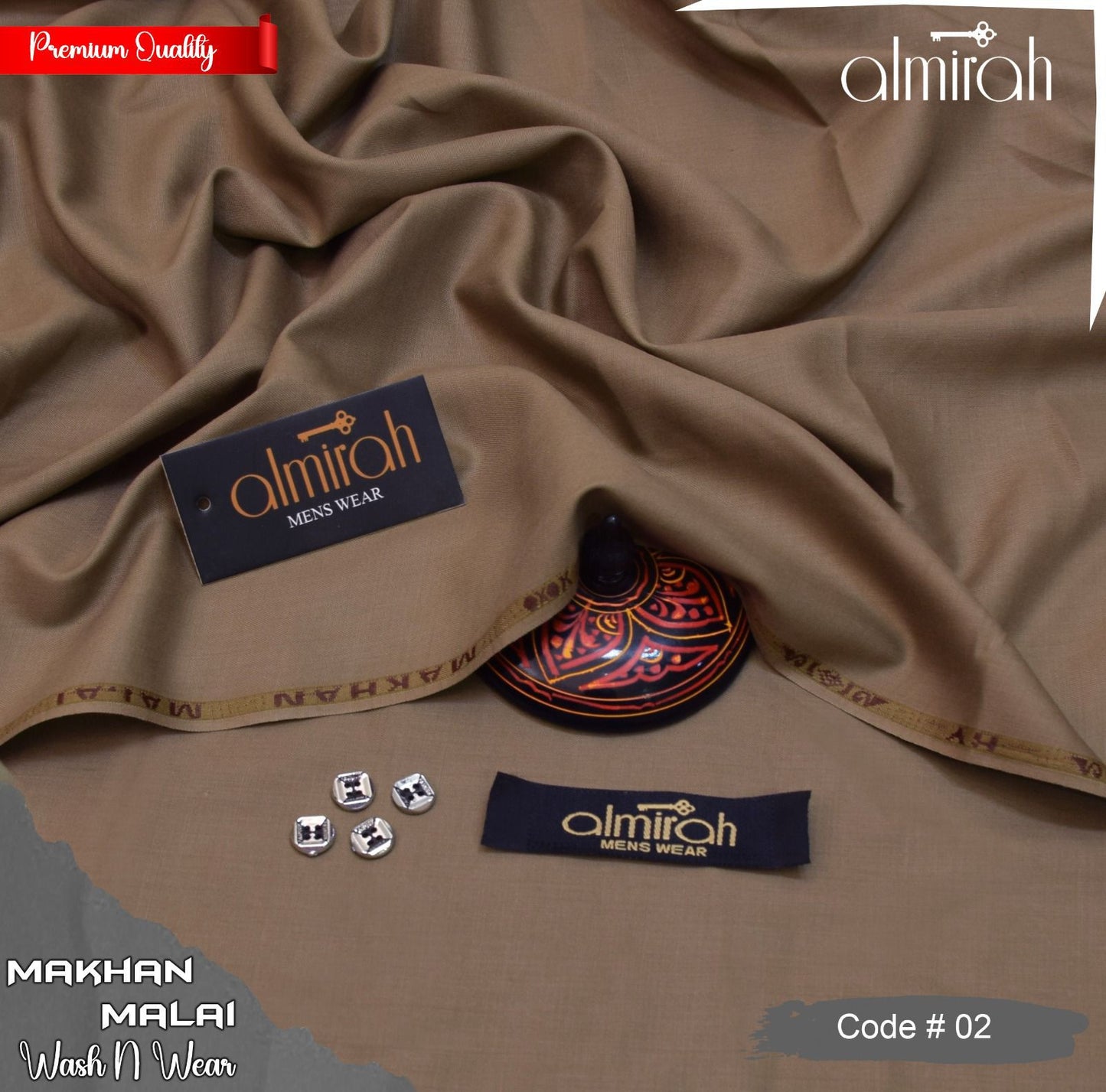 ALMIRAH MAKHAN MALAI MEN'S FOUR SEASON WASH N WEAR JL-1646