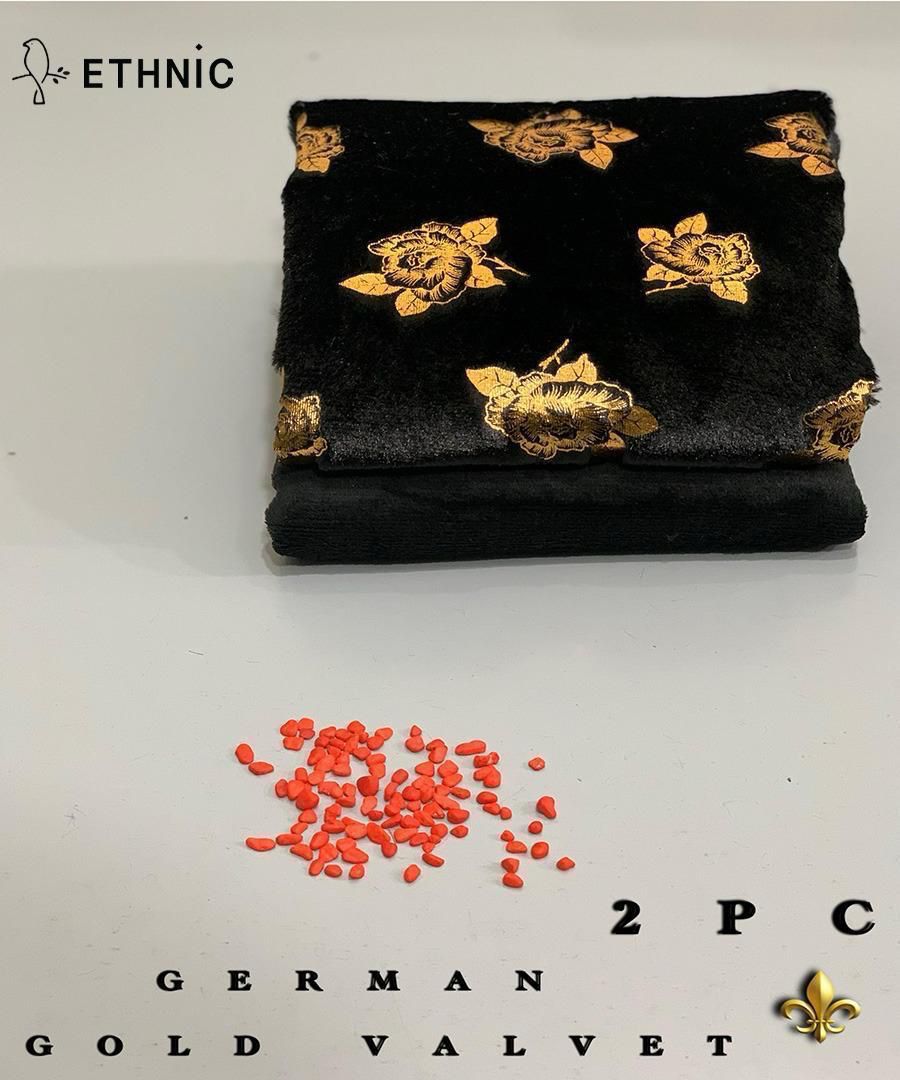 PREMIUM ETHNIC GOLDEN VALVET 2PC VL-9042