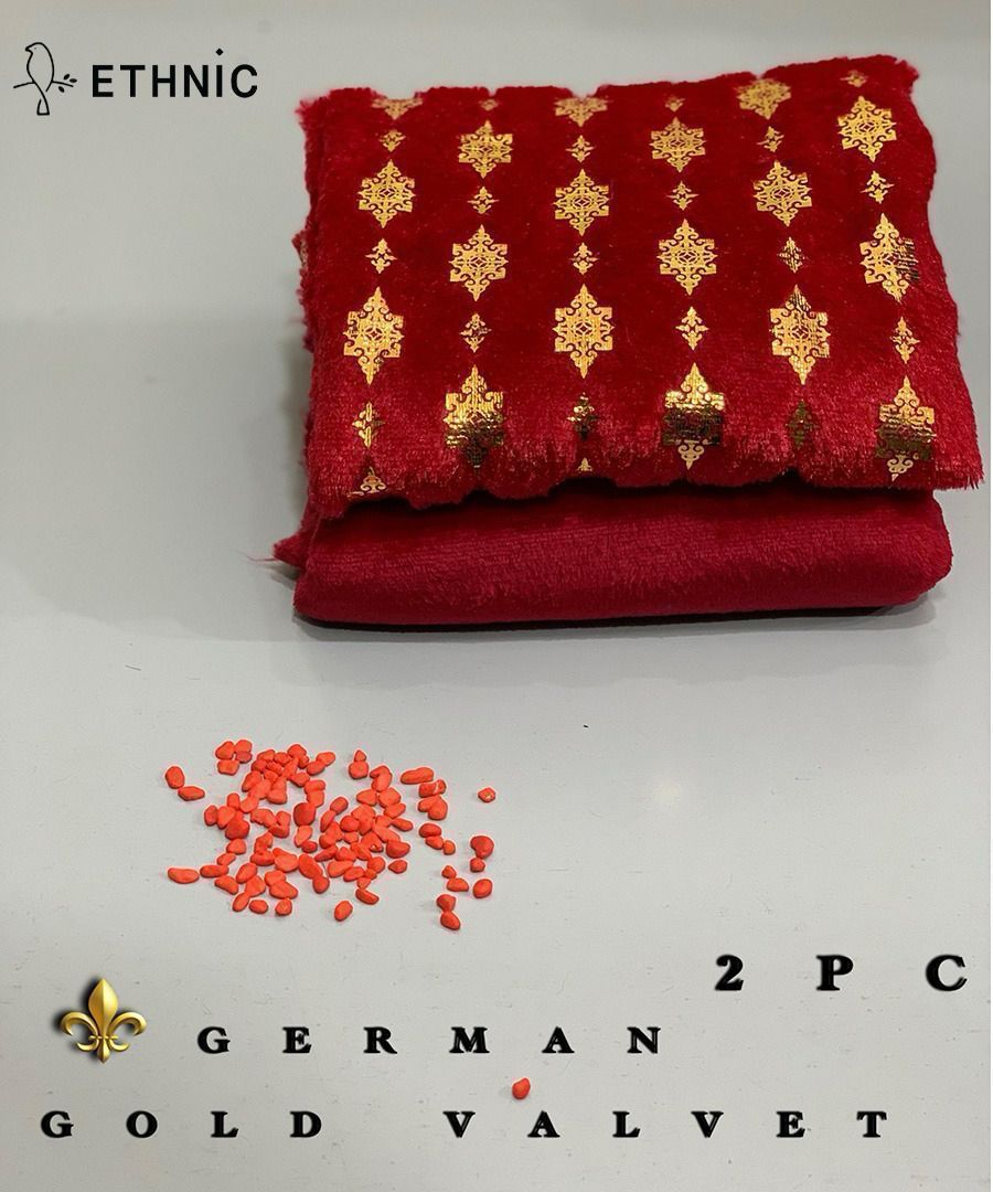 PREMIUM ETHNIC GOLDEN VALVET 2PC VL-9044