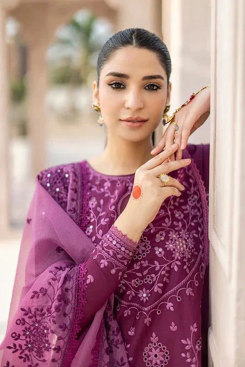 Embroidered Luxury Lawn Unstitched 3Pc | 1008