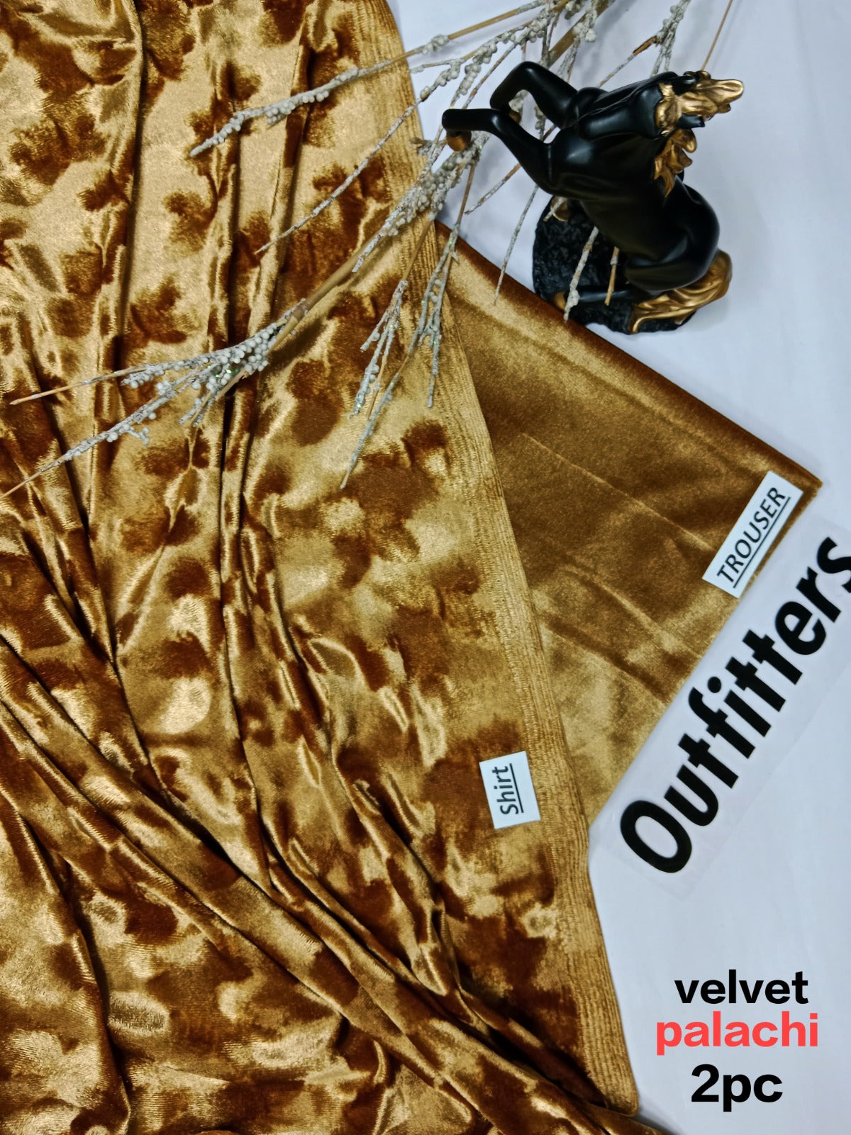 OUTFITTERS SHINING PLACHI-VALVET 2PC VL-9030