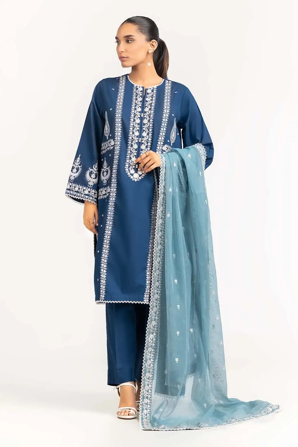Lawn 3PC Embroidered SM-204