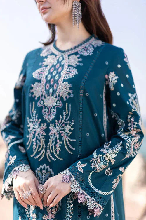 Embroidered Luxury Lawn Unstitched 3Pc | 1037
