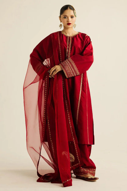 Embroidered Luxury Lawn Unstitched 3Pc | 1052