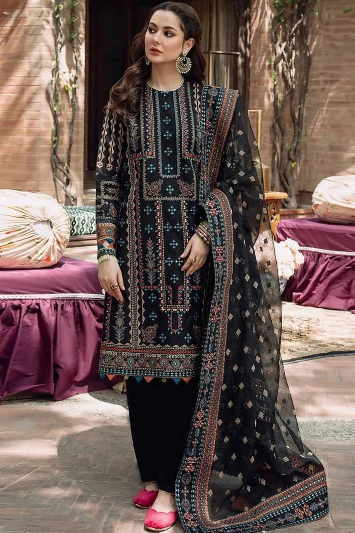 Lawn 3PC Embroidered SM-185