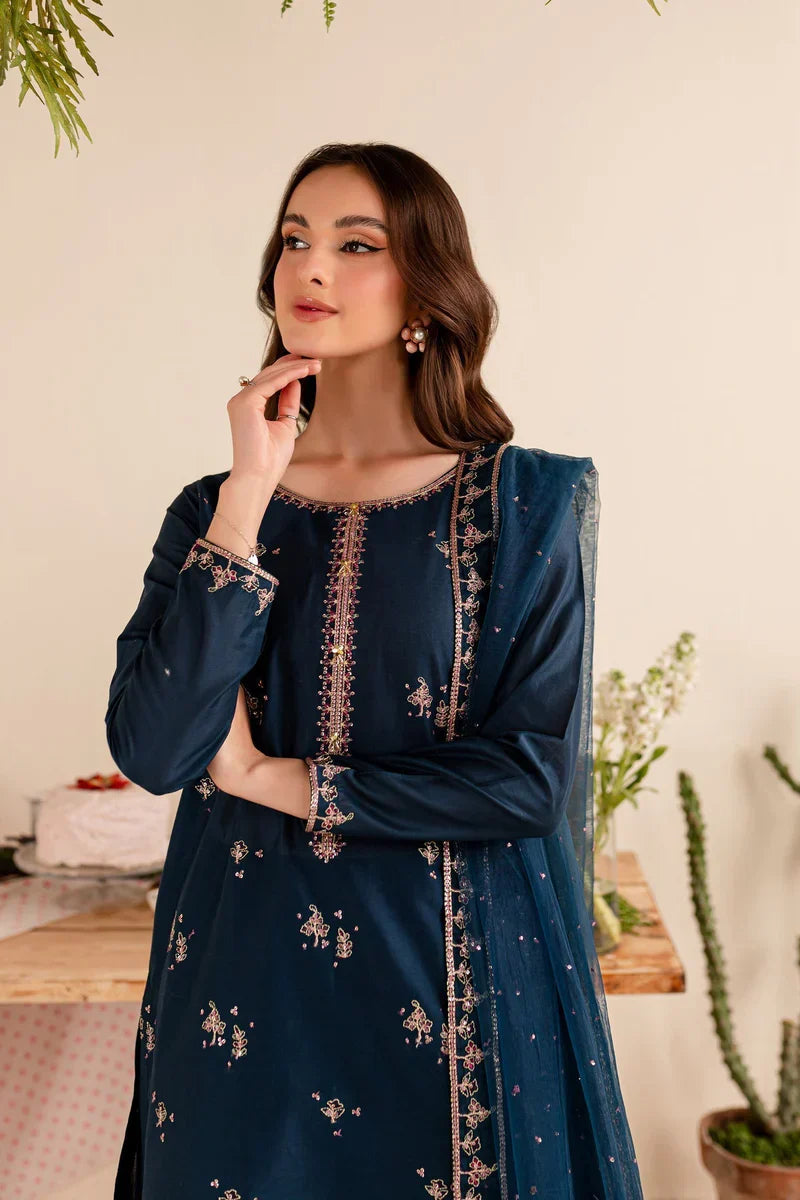 Embroidered Luxury Lawn Unstitched 3Pc | 1024