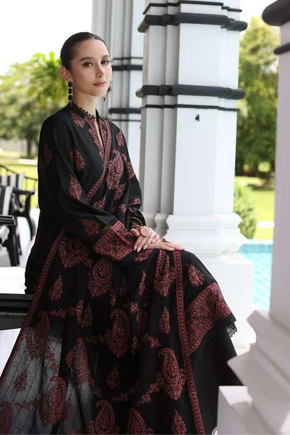 Embroidered Luxury Lawn Unstitched 3Pc | 1003