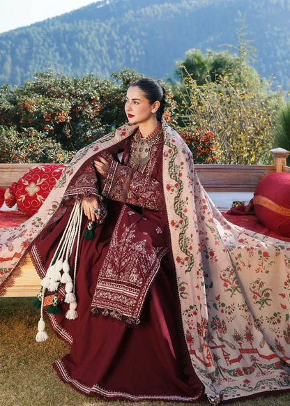 Embroidered Luxury Lawn Unstitched 3Pc | 1065