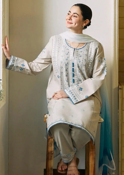 Embroidered Luxury Lawn Unstitched 3Pc | 1032