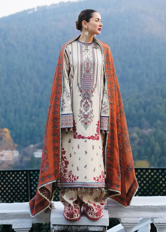 Share Embroidered Luxury Lawn Unstitched 3Pc | 1082