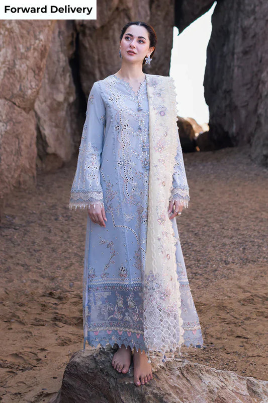 Embroidered Luxury Lawn Unstitched 3Pc | 1036
