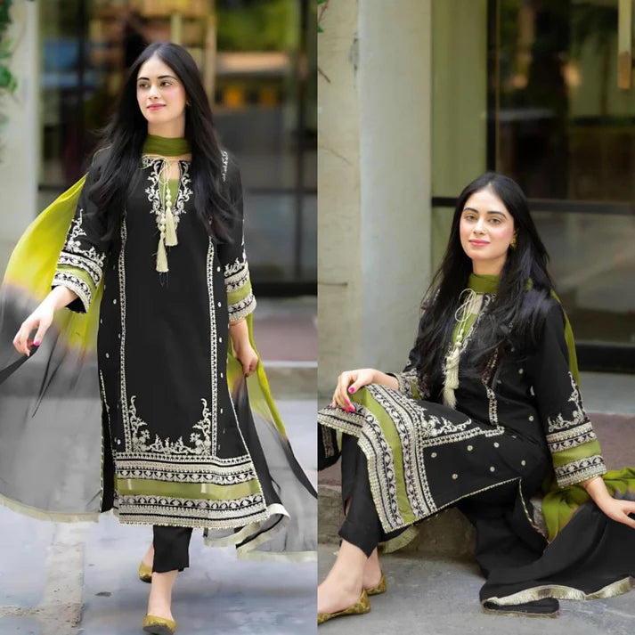 3PC Lawn Embroidered SM-238