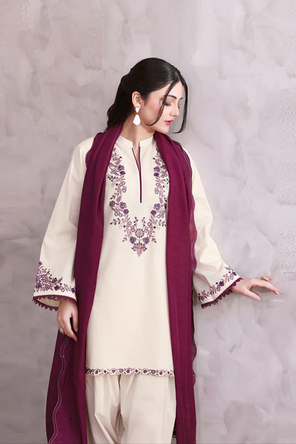 3PC Lawn Shirt With EMBROIDERY Dupatta NQ-1105
