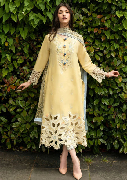 Embroidered Luxury Lawn Unstitched 3Pc | 1059