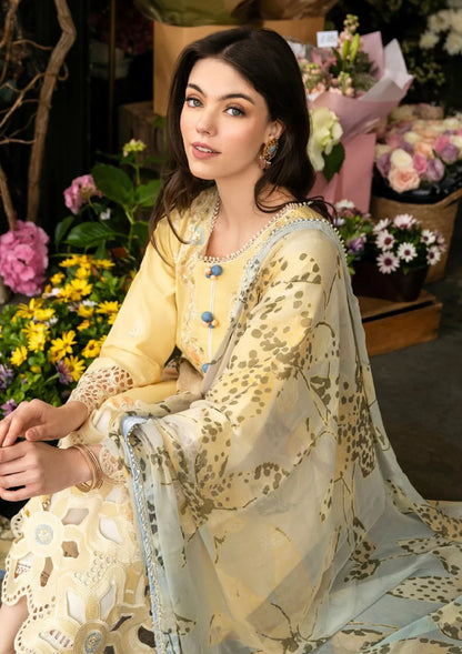 Embroidered Luxury Lawn Unstitched 3Pc | 1059
