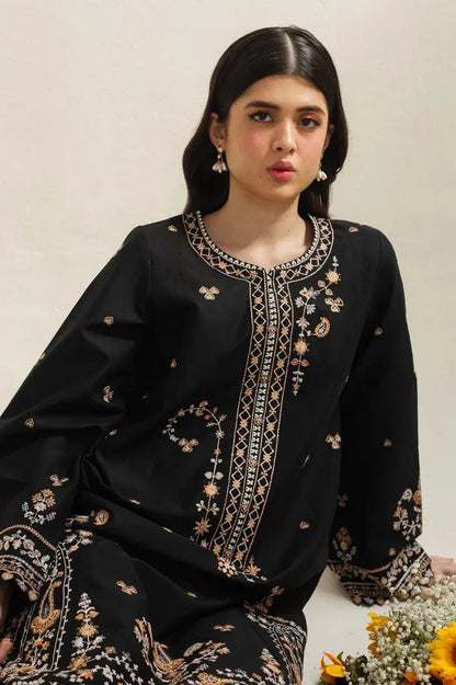 Embroidered Luxury Lawn Unstitched 3Pc | 1002