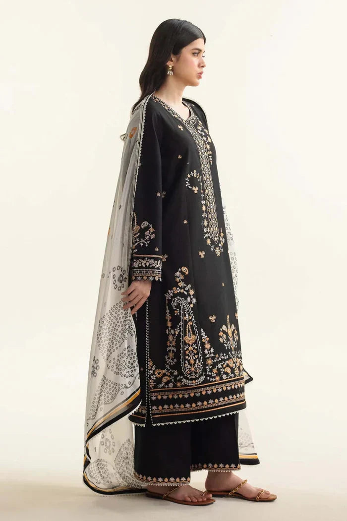 Embroidered Luxury Lawn Unstitched 3Pc | 1002