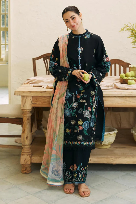 Embroidered Luxury Lawn Unstitched 3Pc | 1017