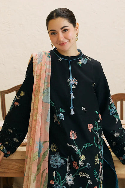 Embroidered Luxury Lawn Unstitched 3Pc | 1017