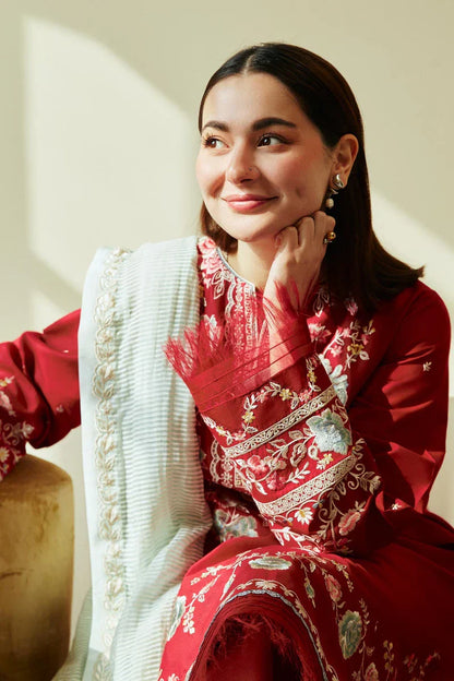 COCO Embroidered Luxury Lawn Unstitched 3Pc | 1025