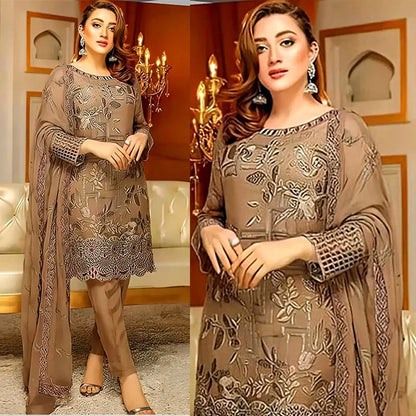 Lavish Winter Heavy 3pc Emboidery DN-2087