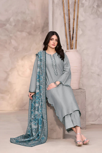 3PC Lawn Shirt With EMBROIDERY Dupatta NQ-1105