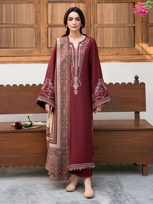 IZEL-Dhanak Embroidered Suit DN-2096