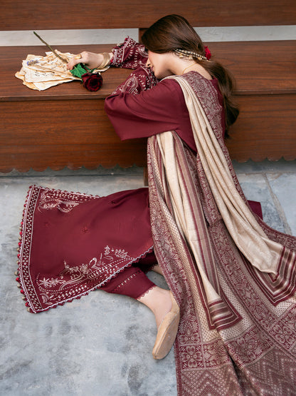 IZEL-Dhanak Embroidered Suit DN-2096