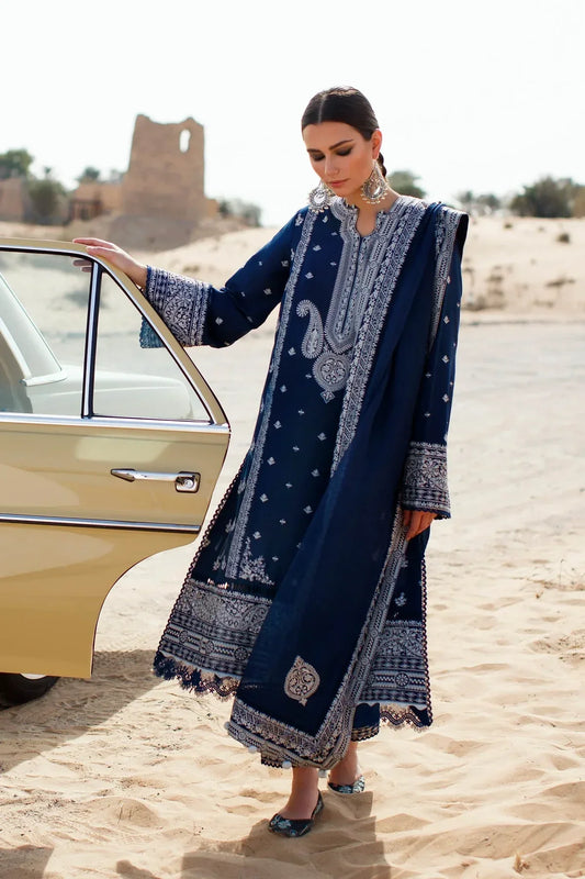 Embroidered Luxury Lawn Unstitched 3Pc | 1010