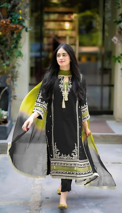 3PC Lawn Embroidered SM-238