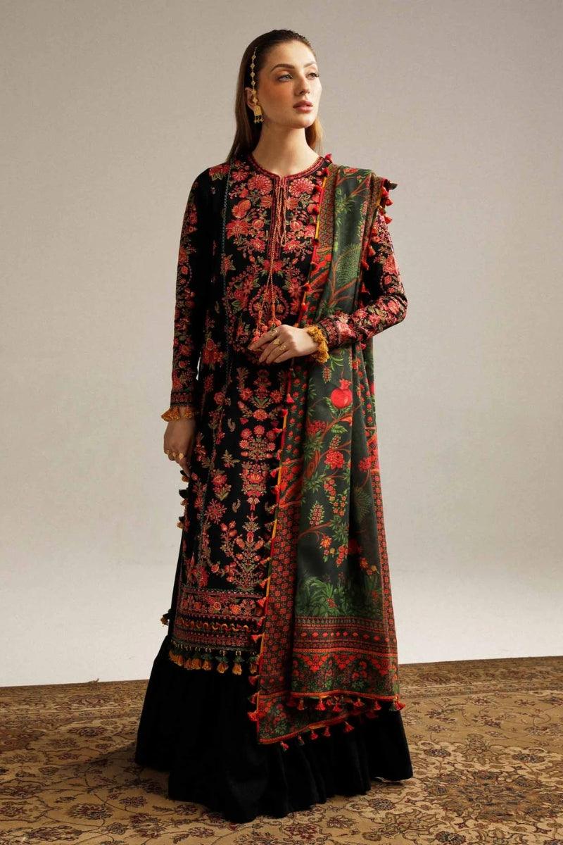 Embroidered Luxury Lawn Unstitched 3Pc | 1040