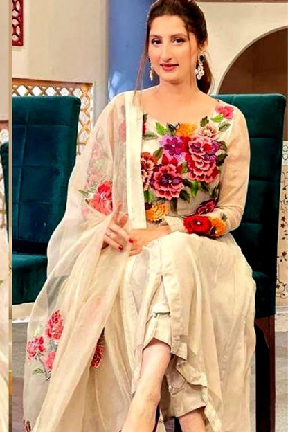 Lawn 3PC Embroidered SM-188