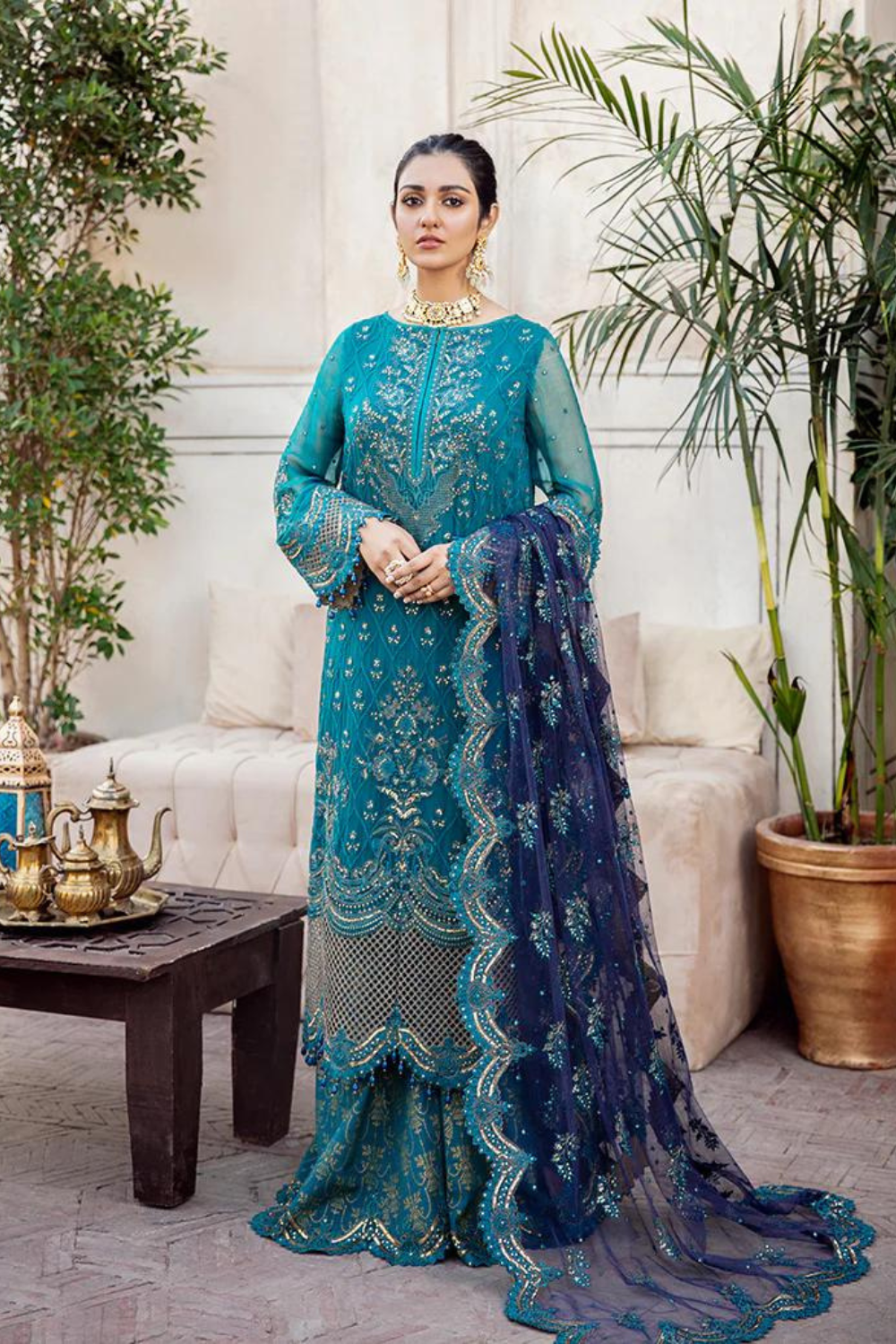 Lawn 3PC Embroidered SM-191