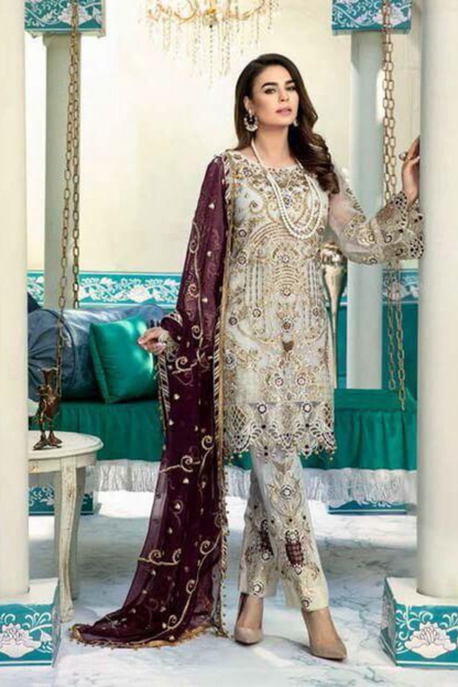 Lawn 3PC Embroidered SM-202