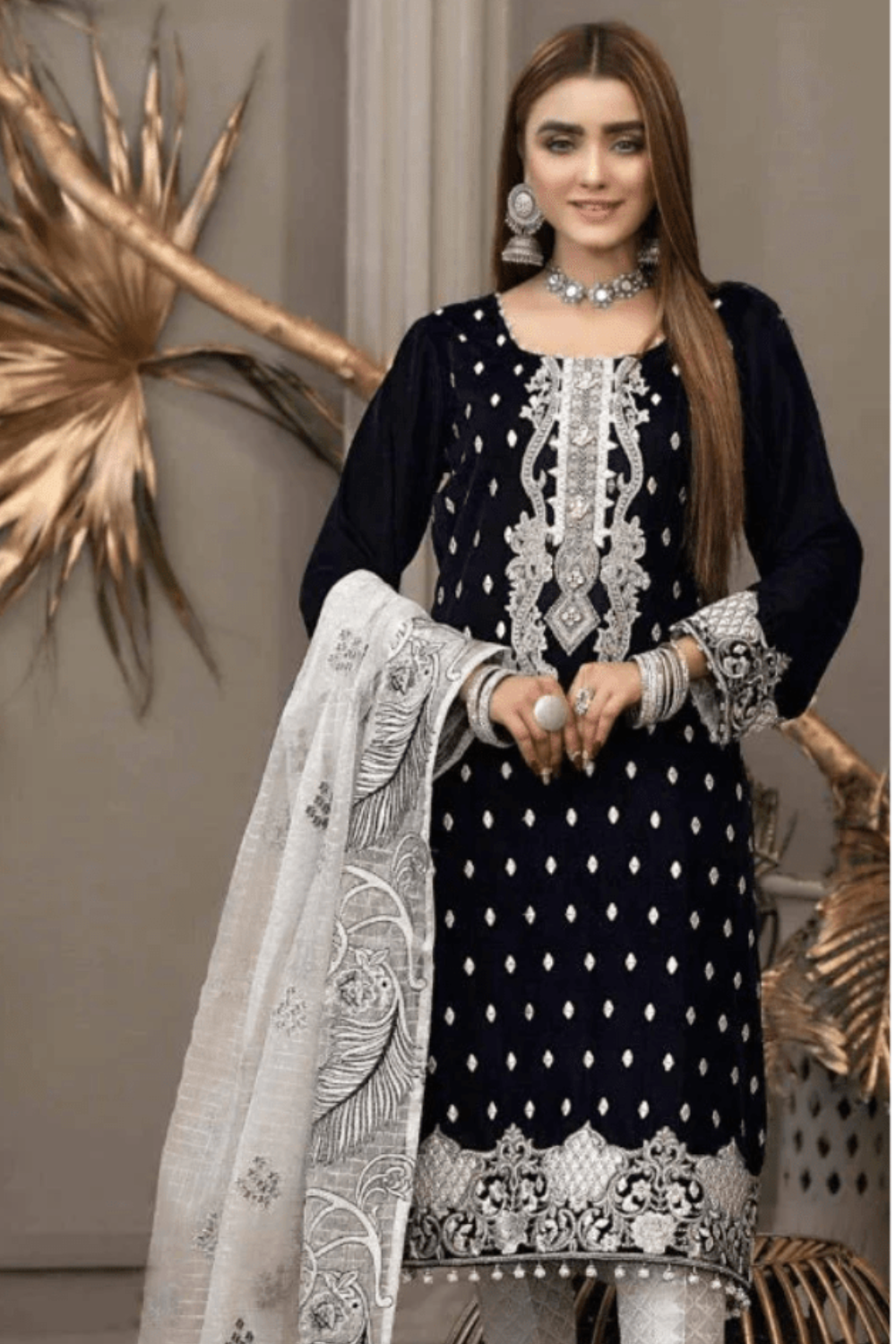 Lawn 3PC Embroidered SM-203