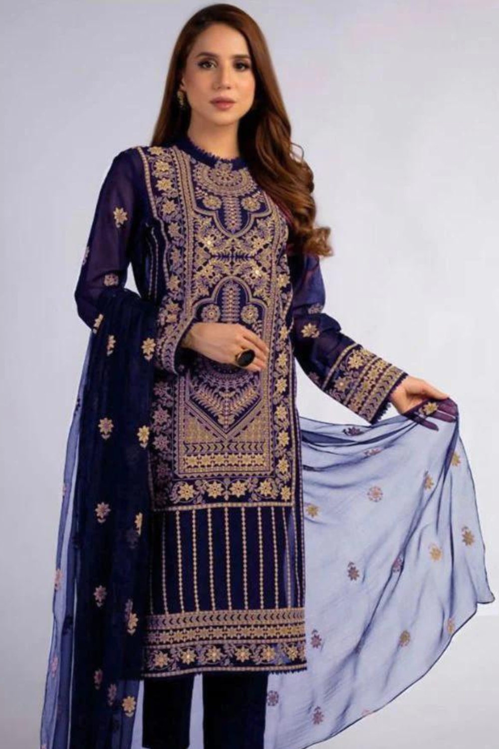 Lawn 3PC Embroidered SM-207