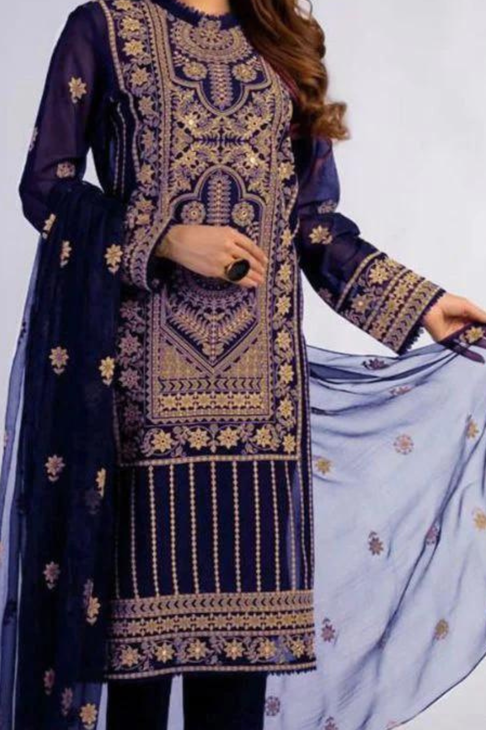 Lawn 3PC Embroidered SM-207