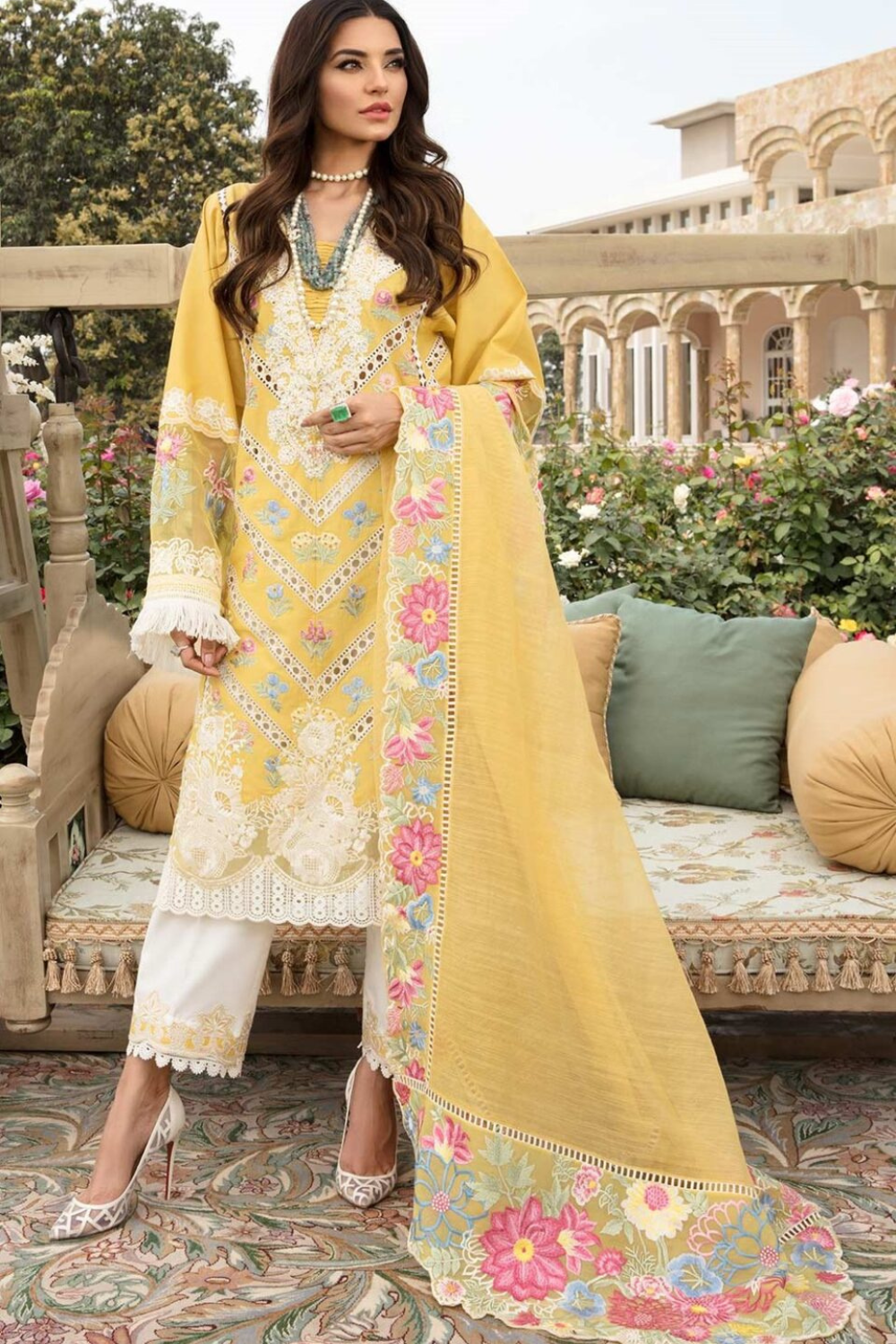 Lawn 3PC Embroidered SM-181