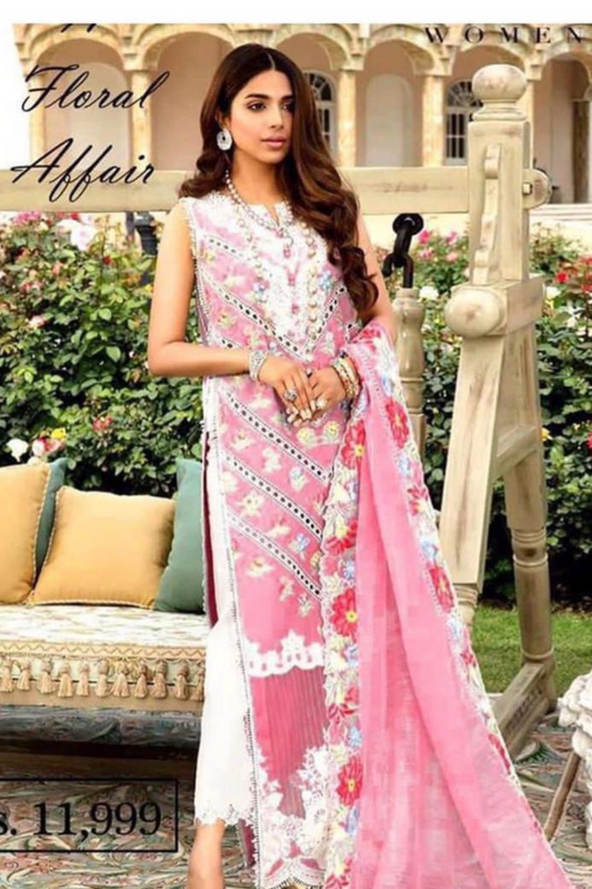 Lawn 3PC Embroidered SM-157