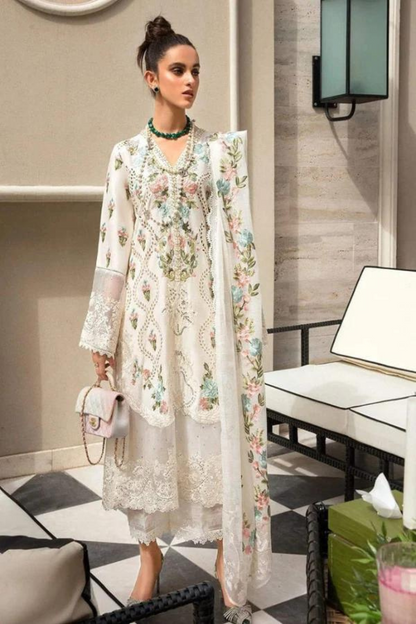 Lawn 3PC Embroidered SM-180