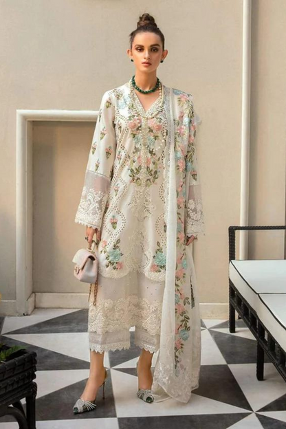 Lawn 3PC Embroidered SM-180